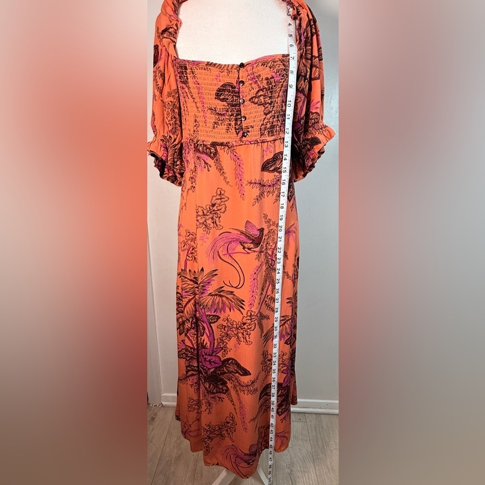 Anthropologie Pink Floral Backless Dress - Picture 8 of 13